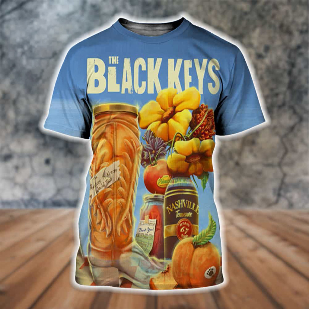 The Black Keys Nashville TN 2026 Event Poster T-Shirt Peaches N Kream World Tour Tee Fan Merch - Kdjoy
