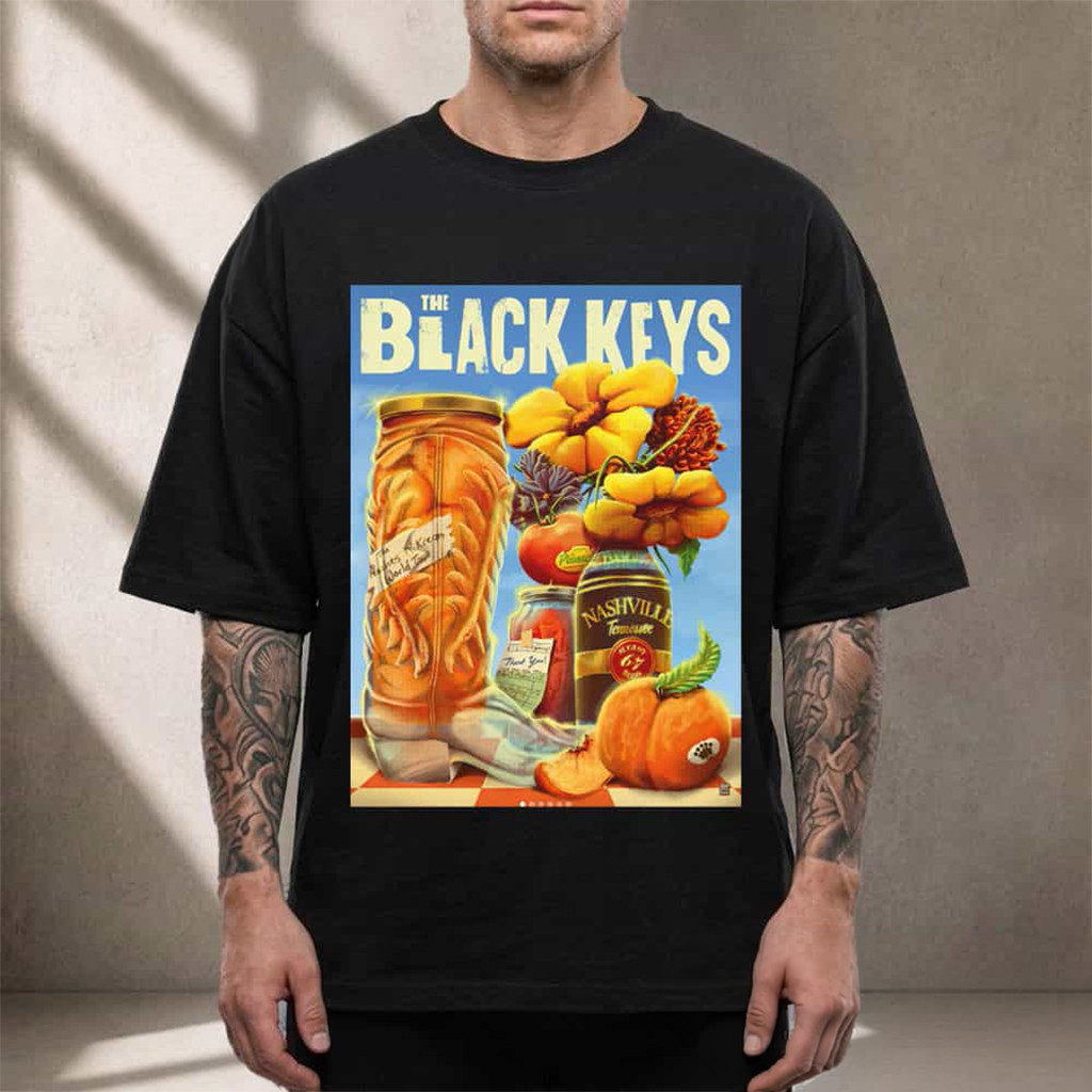 The Black Keys Nashville TN 2026 Peaches N Kream World Tour T-Shirt The Black Keys Merch Gifts - Kdjoy The Black Keys Nashville TN 2026 Peaches N Kream World Tour T-Shirt The Black Keys Merch Gifts - Kdjoy