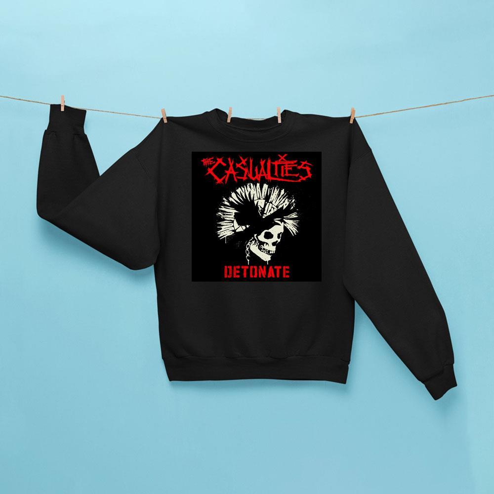 The Casualties Detonate Sweatshirt Black The Casualties Merch Gifts For Rock Fan - Kdjoy The Casualties Detonate Sweatshirt Black The Casualties Merch Gifts For Rock Fan - Kdjoy