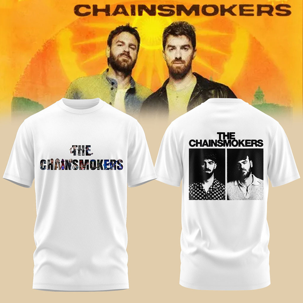 The Chainsmokers Merch The Chainsmokers Tour 2026 T-Shirt White Present For Son