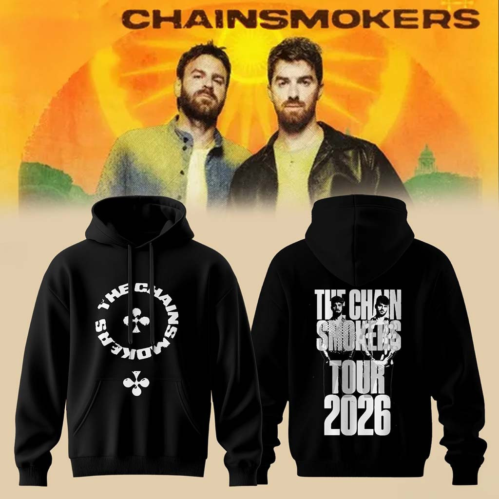 The Chainsmokers Tour 2026 Hoodie Black The Chainsmokers Merch Gift Ideas For Music Lovers - Kdjoy
