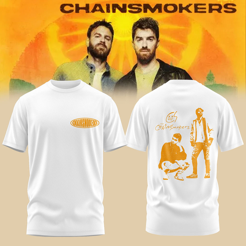 The Chainsmokers Tour 2026 T-Shirt White The Chainsmokers Merch Present For Husband