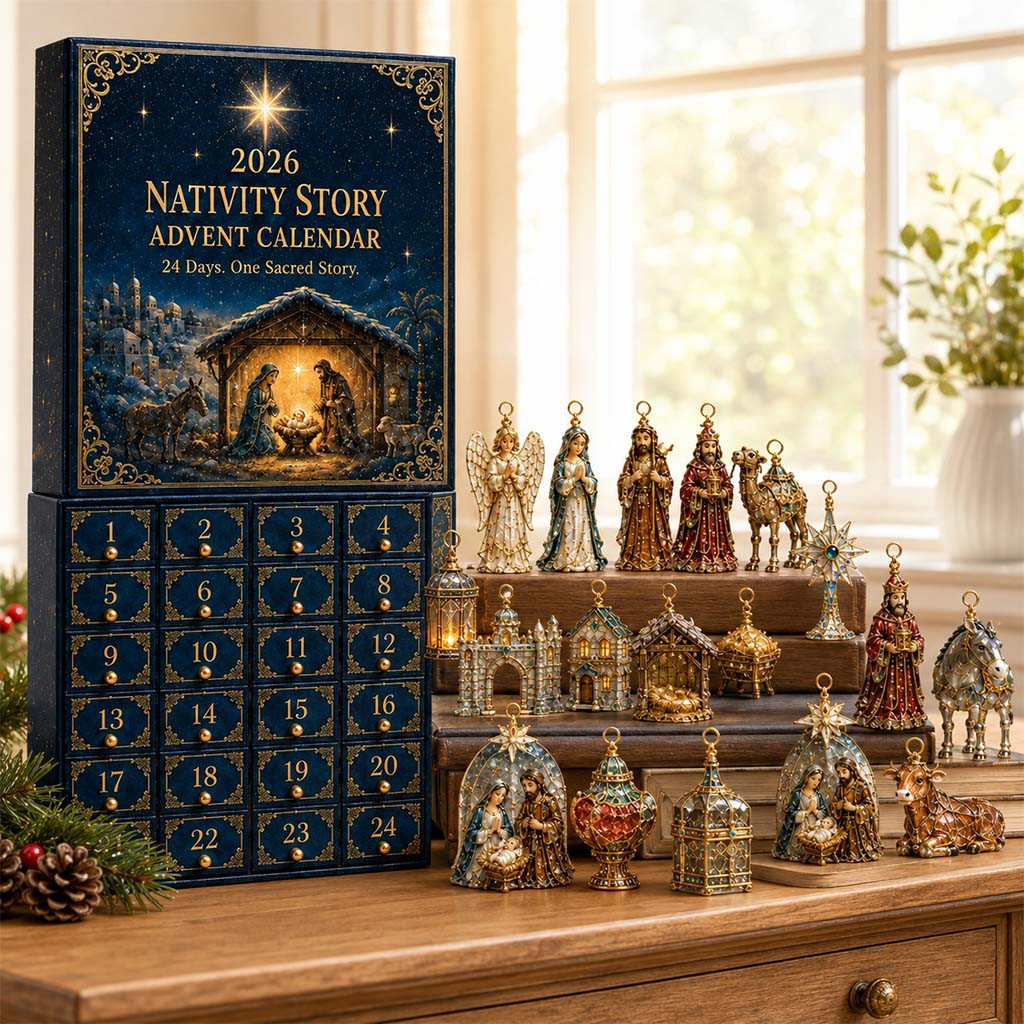 The Coming Of Jesus Advent Calendar Christian Merch Christmas Gift For Faith Based - Kdjoy