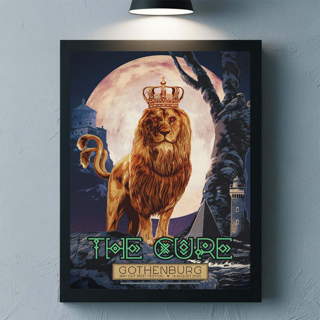 The Cure Gothenburg Sweden 2026 Event Poster The Cure Merch Rock Lovers Wall Art Decor - Kdjoy