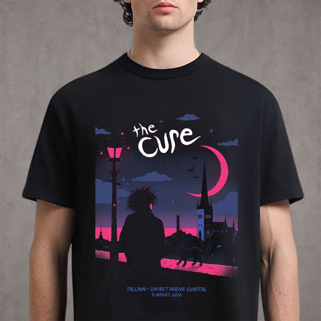 The Cure Tallinn Estonia 2026 Event T-Shirt The Cure Merch Gifts For Rock Fans - Kdjoy The Cure Tallinn Estonia 2026 Event T-Shirt The Cure Merch Gifts For Rock Fans - Kdjoy