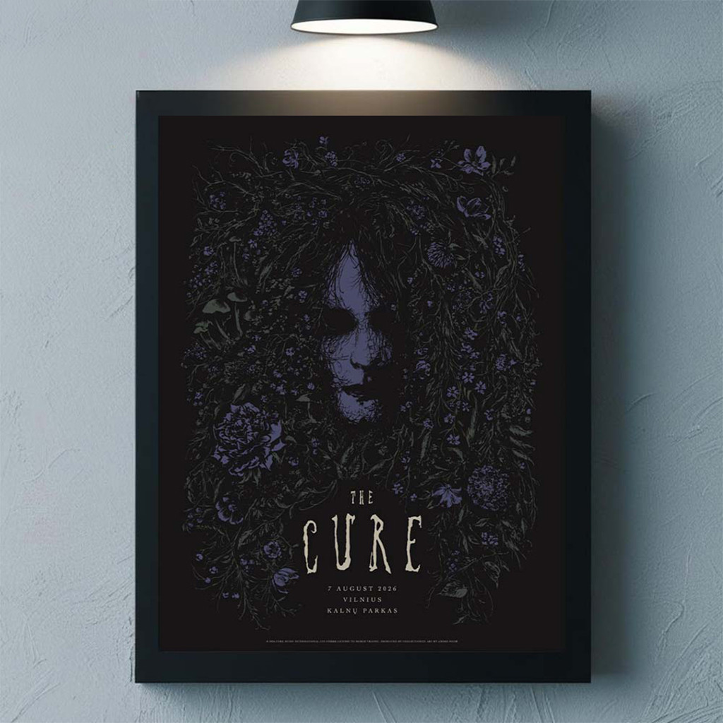 The Cure Vilnius Lithuania 2026 Event At Kalnu Parkas On 7 August Poster The Cure Merch The Cure Vilnius Lithuania 2026 Event At Kalnu Parkas On 7 August Poster The Cure Merch
