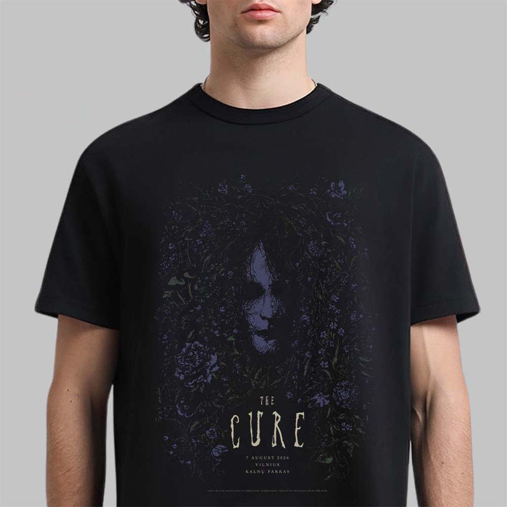 The Cure Vilnius Lithuania Event At Kalnu Parkas On 7 August 2026 T-Shirt The Cure Merch