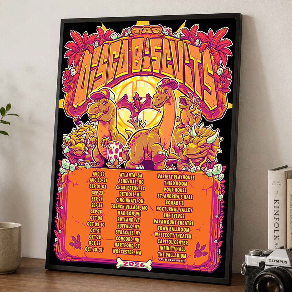 The Disco Biscuits Fall Tour 2026 Northeast Schedule Dates Poster Disco Biscuits Merch Decor - Kdjoy