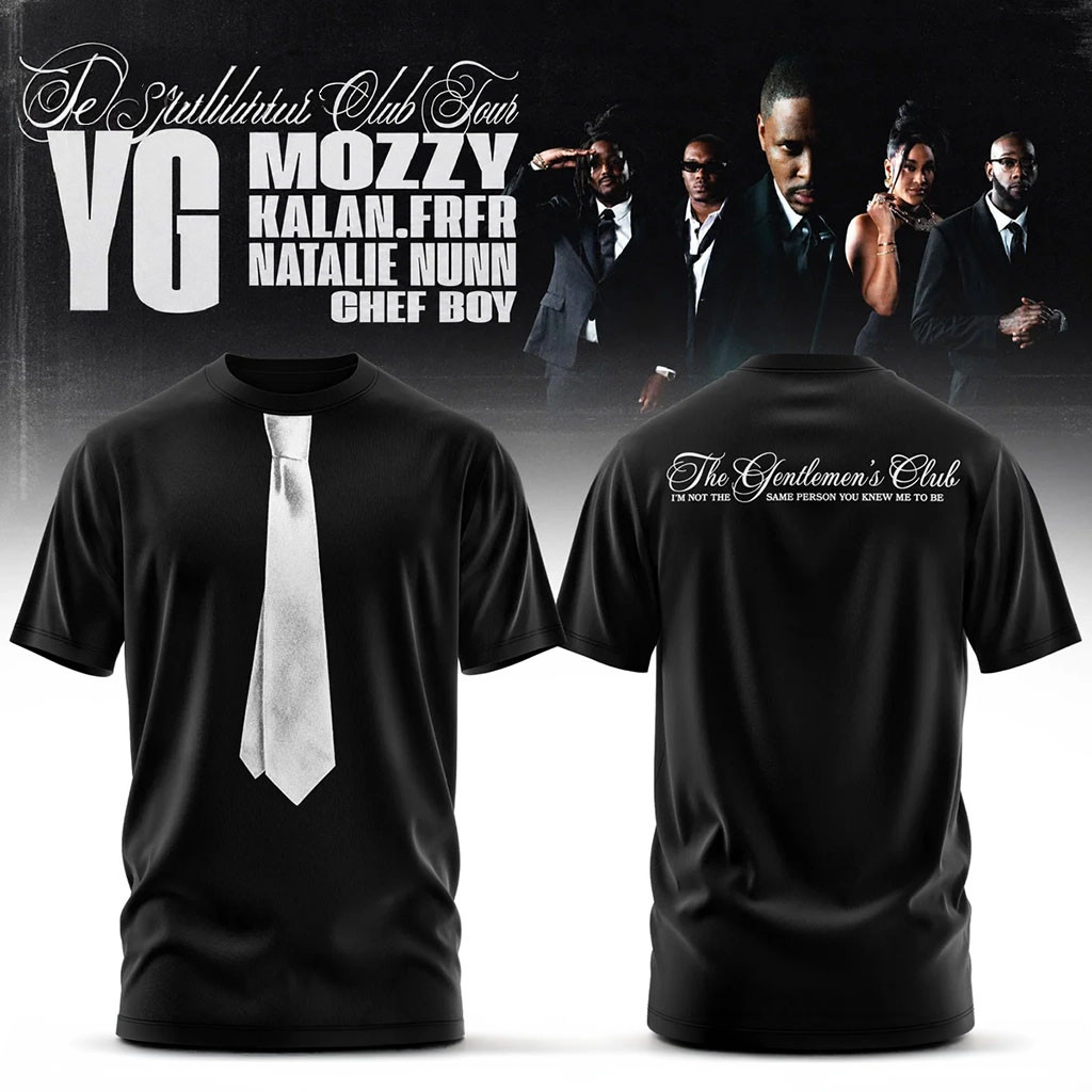 The Gentlemen's Club Tour T-Shirt YG Merch Best Gifts For Music Lovers - Kdjoy