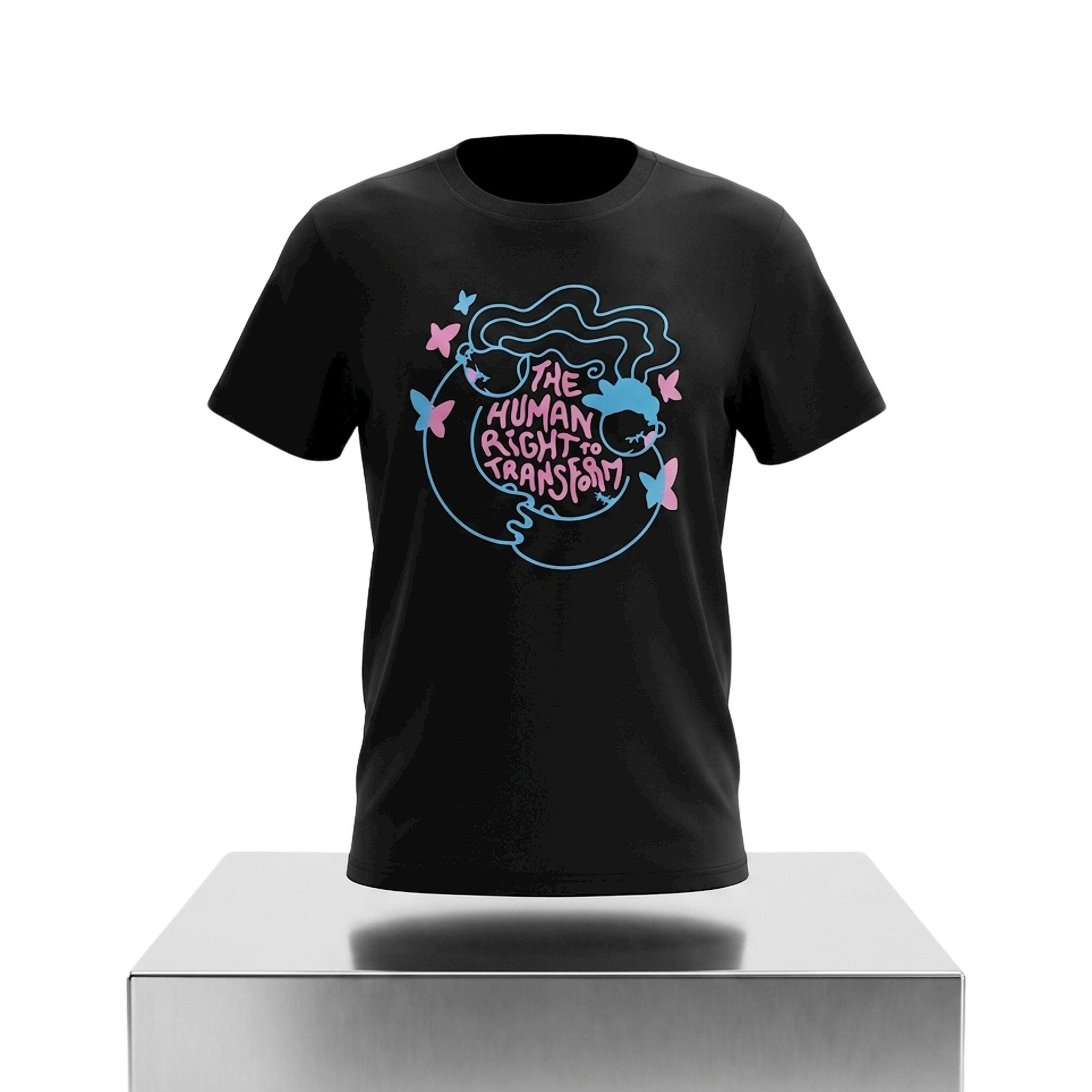 The Human Right To Transform Shirt Trans Rights T-Shirt LGBTQ Friend Gifts Ideas - Kdjoy