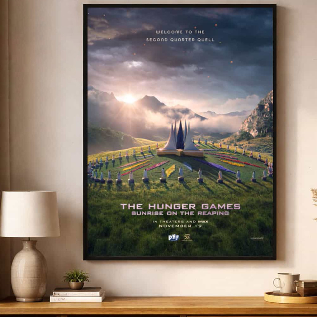The Hunger Games Merch Sunrise On The Reaping 2026 In Theaters On November 19 Poster - Kdjoy The Hunger Games Merch Sunrise On The Reaping 2026 In Theaters On November 19 Poster - Kdjoy