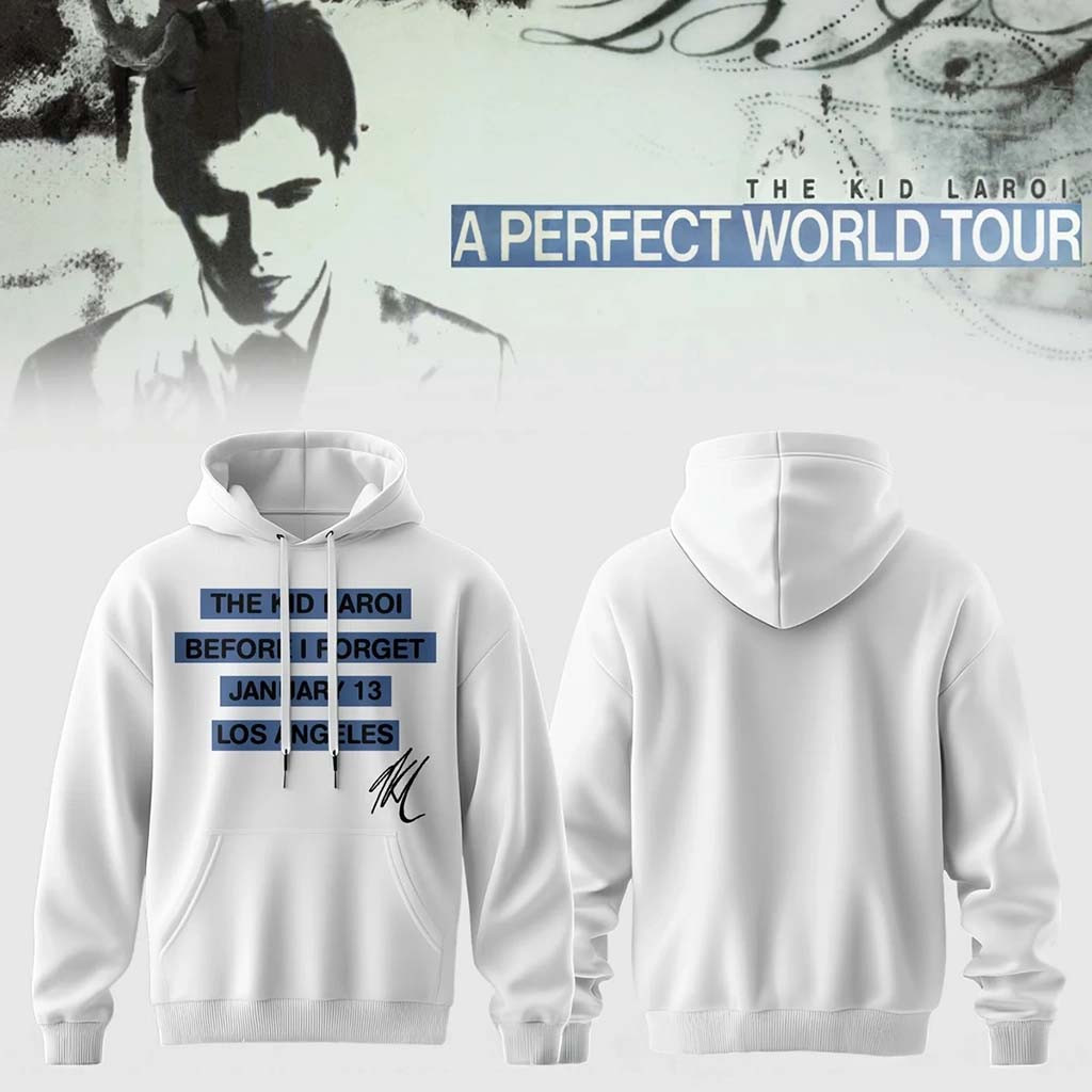 The Kid Laroi A Perfect World Tour Hoodie Before I Forget Hoodie The Kid Laroi Merch Fan Gifts - Kdjoy