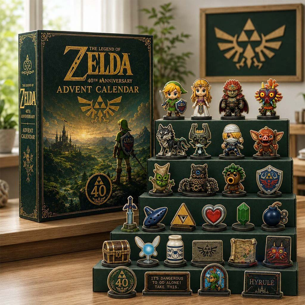 The Legend Of Zelda 40th Anniversary Advent Calendar 2026 Christmas Gift For Gamers - Kdjoy