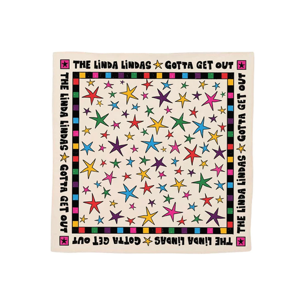 The Linda Lindas Merch 2026 Starburst Bandana Gotta Get Out Bandana Gift For Band Fans