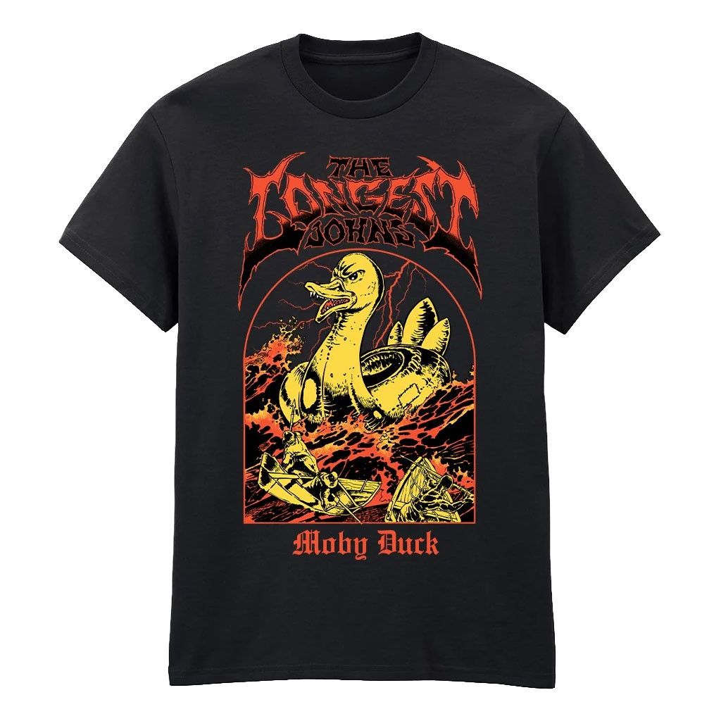 The Longest Johns Merch 2026 Moby Duck Black T-Shirt Unique Gifts For Music Lovers - Kdjoy
