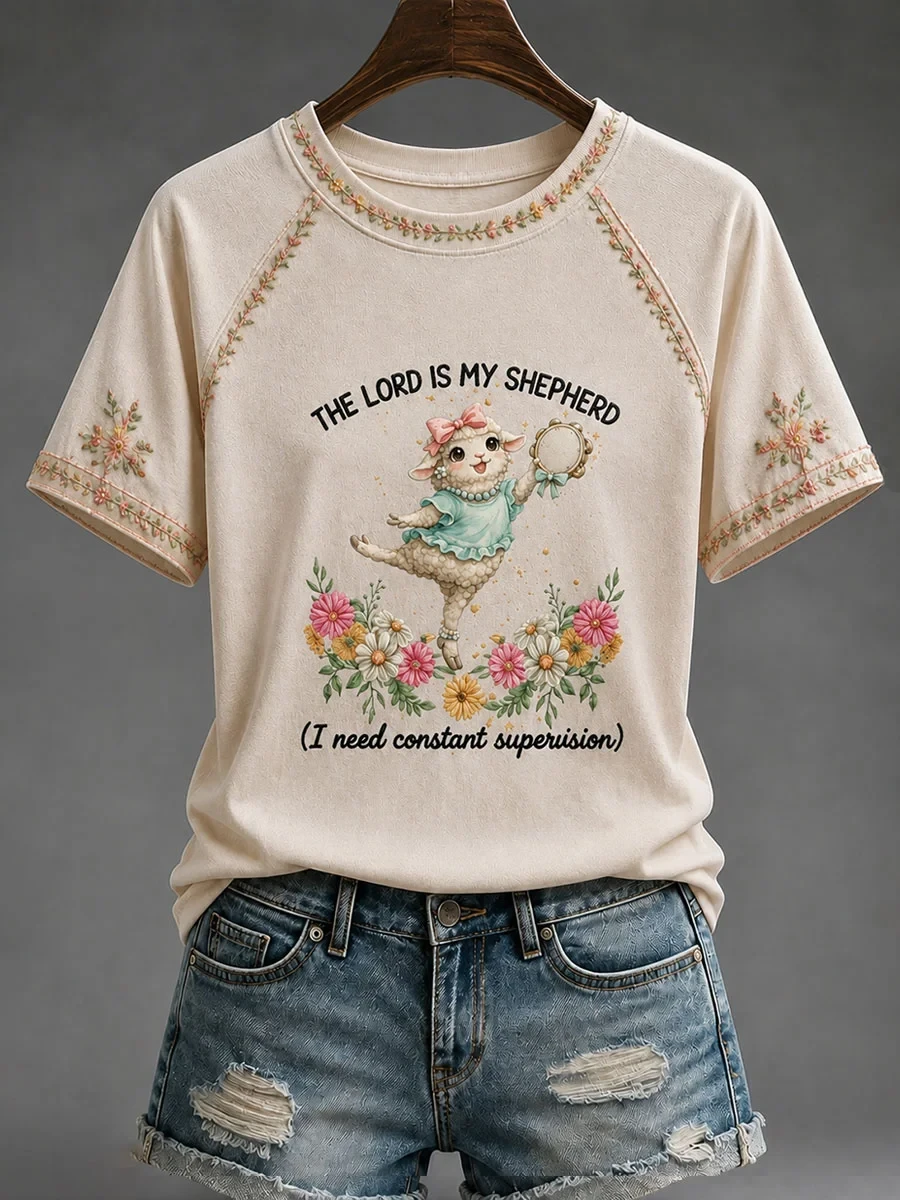 The Lord Is My Shepherd T-Shirt I Need Constant Supervision Shirt Faith Attire Gift For Her - Kdjoy The Lord Is My Shepherd T-Shirt I Need Constant Supervision Shirt Faith Attire Gift For Her - Kdjoy