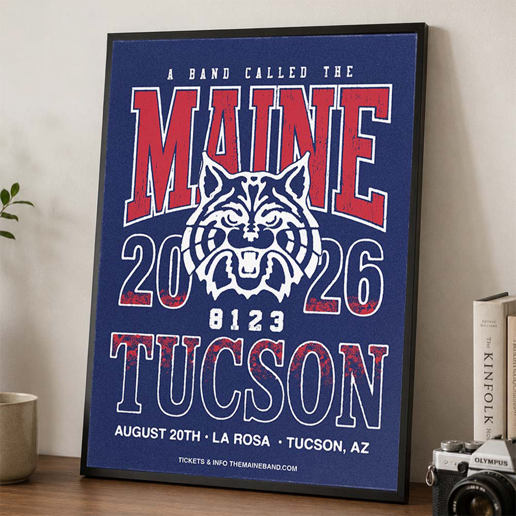 The Maine Tucson AZ 2026 Event Poster The Maine Merch Wall Art Decor Gifts For Rock Fans - Kdjoy The Maine Tucson AZ 2026 Event Poster The Maine Merch Wall Art Decor Gifts For Rock Fans - Kdjoy