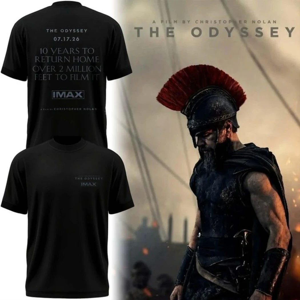 The Odyssey Merch 2026 10 Years To Return Home Over 2 Million Feet To Film It T-Shirt Gifts - Kdjoy