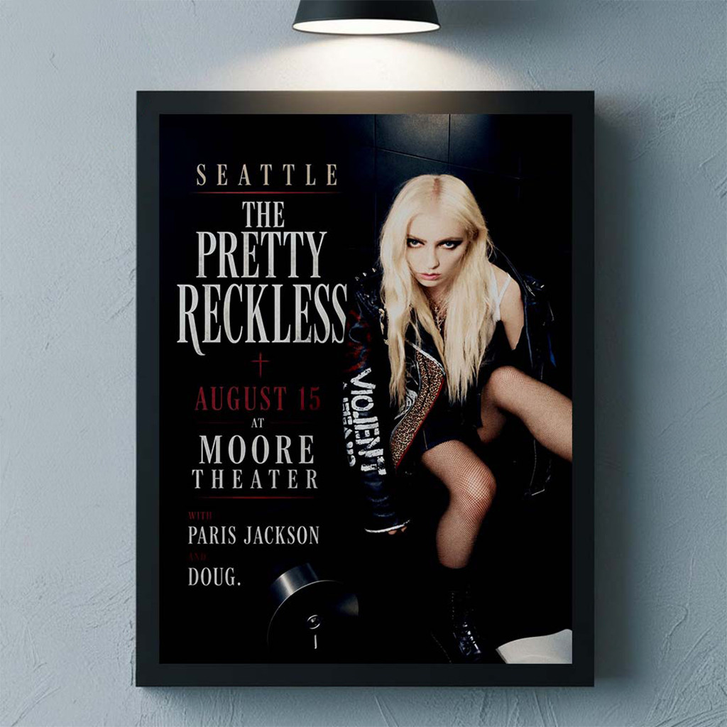 The Pretty Reckless Seattle 2026 Event Poster The Pretty Reckless Merch Living Room Art - Kdjoy
