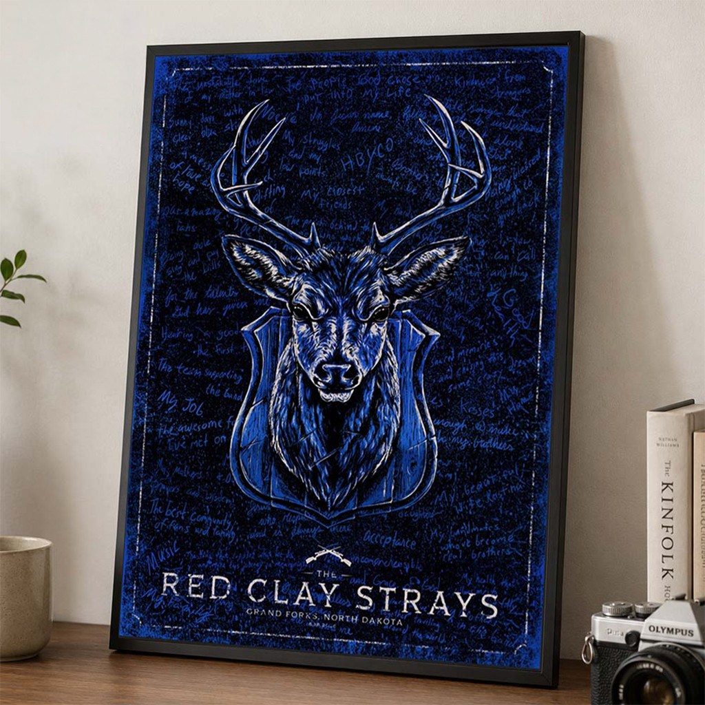 The Red Clay Strays Grand Forks ND 2026 Poster The Red Clay Strays Merch Rock Fan Gifts - Kdjoy