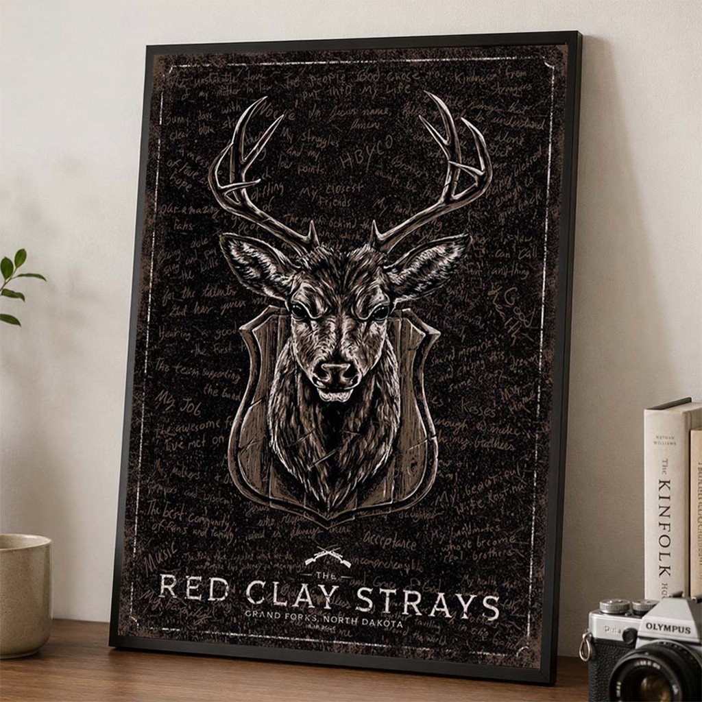 The Red Clay Strays Merch Grand Forks ND 2026 Poster Artwork For Living Room - Kdjoy