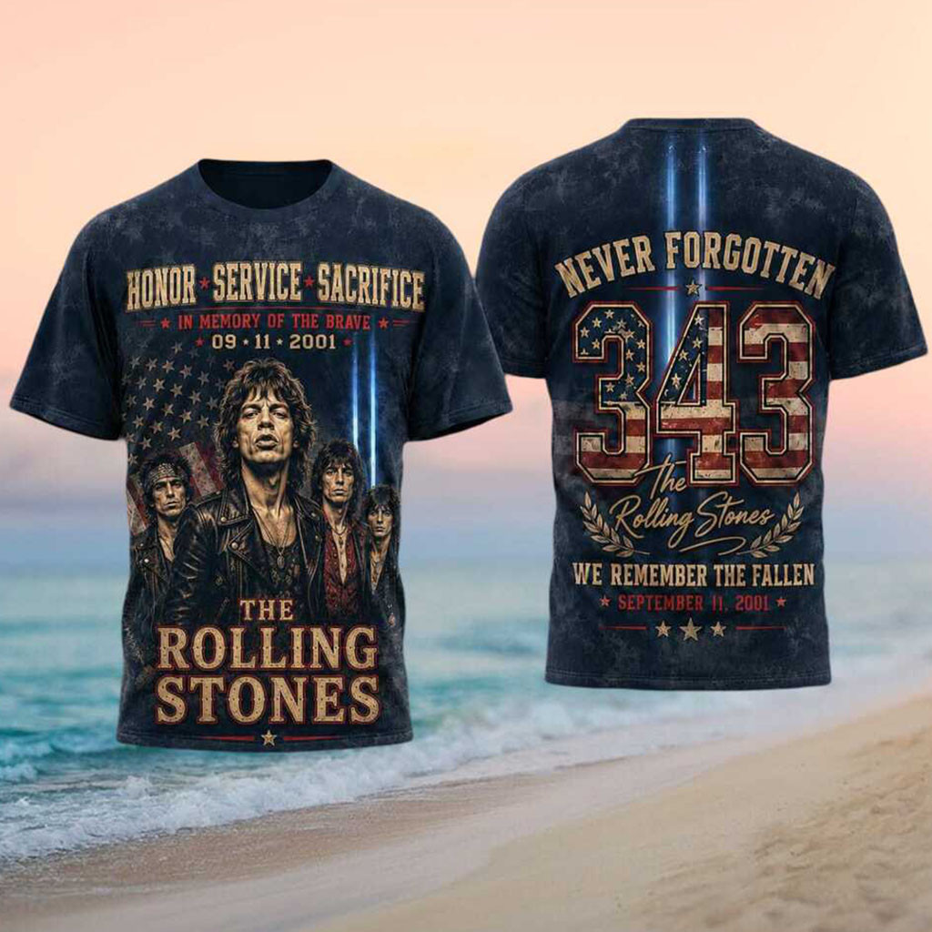 The Rolling Stones September 11 Never Forgotten Shirt Honor Service Sacrifice Tee Fan Merch - Kdjoy The Rolling Stones September 11 Never Forgotten Shirt Honor Service Sacrifice Tee Fan Merch - Kdjoy