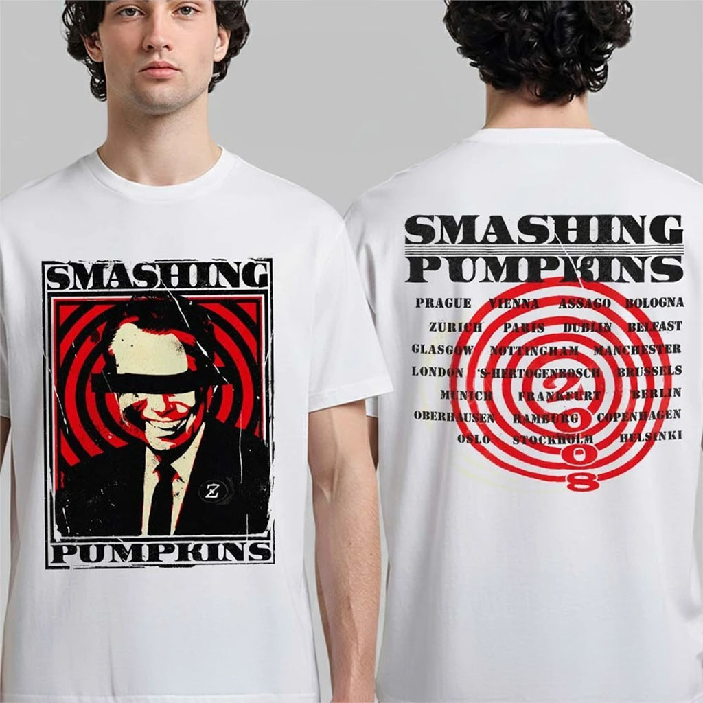 The Smashing Pumpkins 2026 Tour Up Shop Merch Bullseye T-Shirt Gift For Rock Fans - Kdjoy