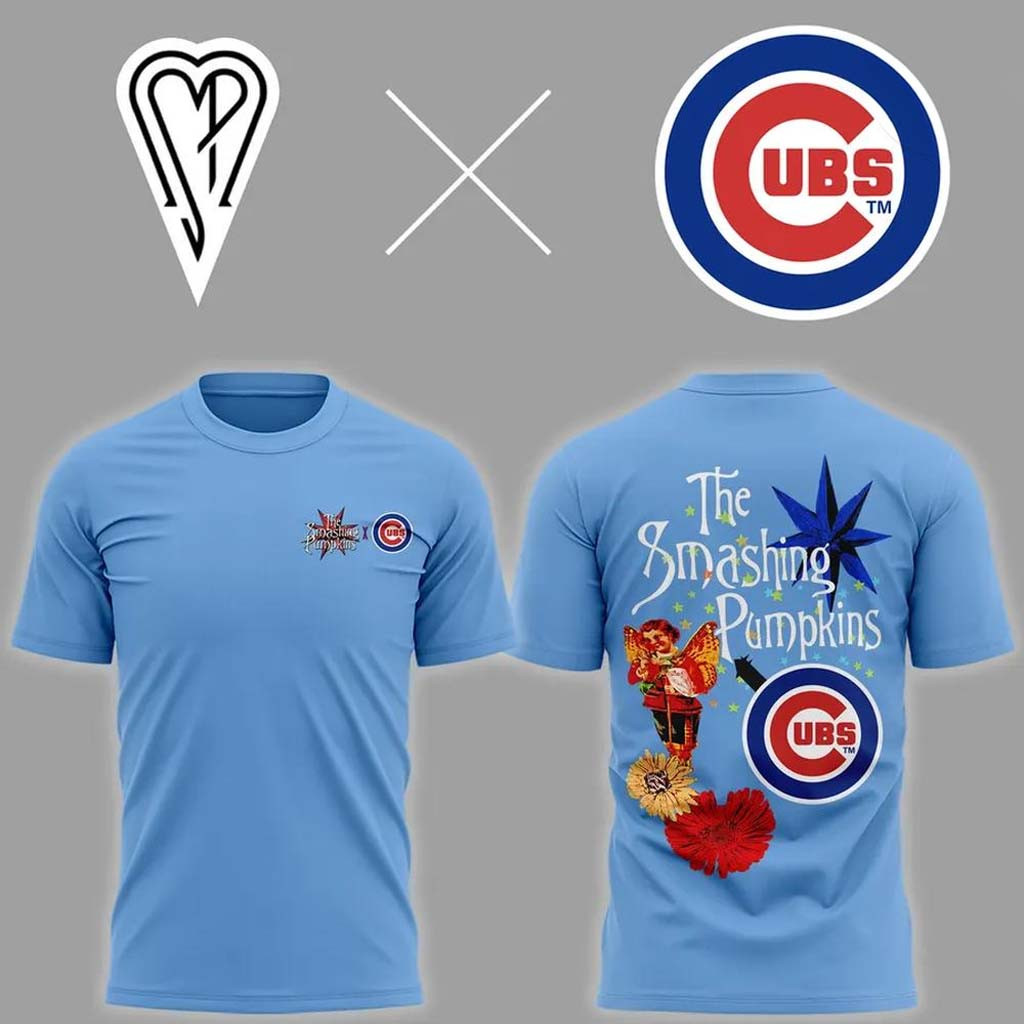 The Smashing Pumpkins X Chicago Cubs 2026 T-Shirt The Smashing Pumpkins Merch Fan Gifts - Kdjoy