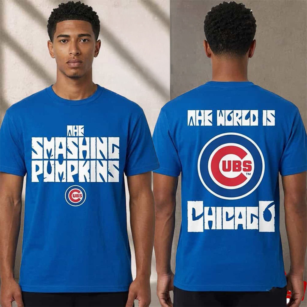 The Smashing Pumpkins x Chicago Cubs Shirt The World Is Chicago T-Shirt Pumpkins Merch - Kdjoy The Smashing Pumpkins x Chicago Cubs Shirt The World Is Chicago T-Shirt Pumpkins Merch - Kdjoy