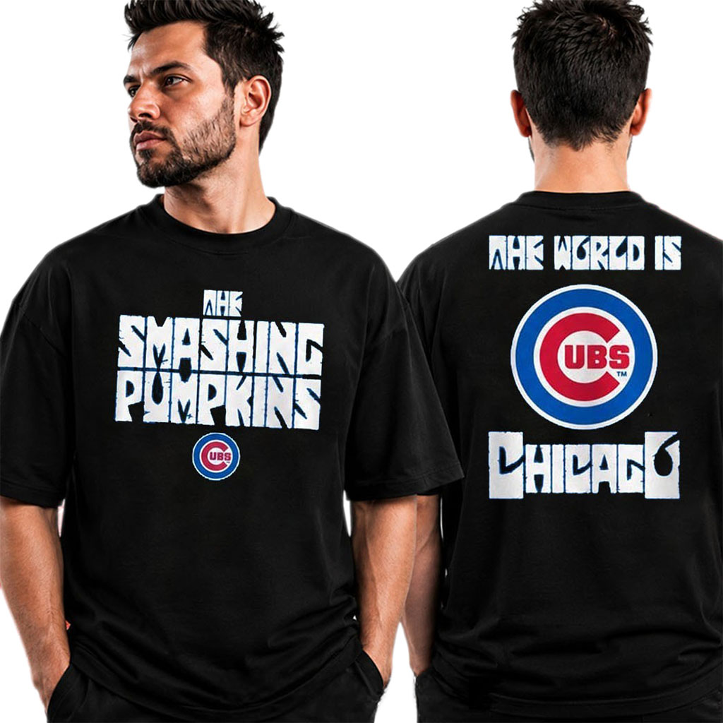 The Smashing Pumpkins x SB Cubs Chicago Pop Up Merch Collab T-Shirt Gift For Band Fans - Kdjoy