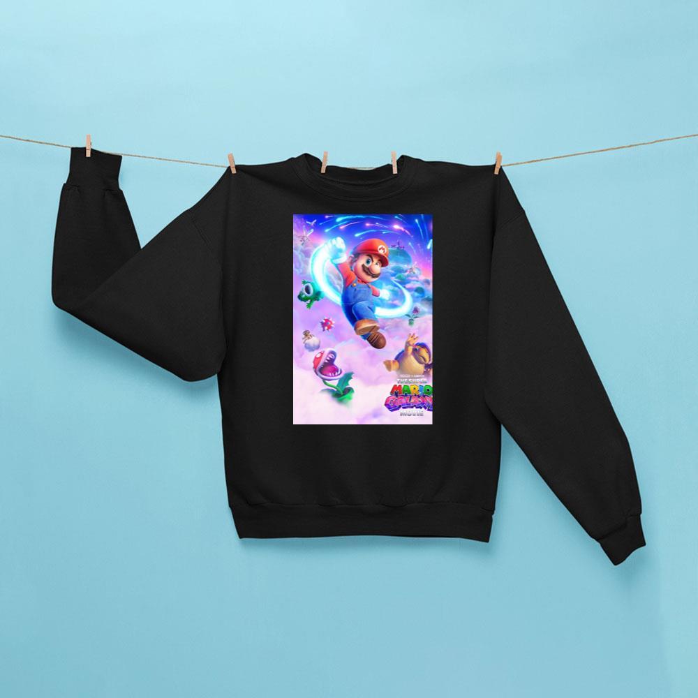 The Super Mario Galaxy Movie 2026 Sweatshirt Black The Super Mario Merch Gifts For Fans - Kdjoy The Super Mario Galaxy Movie 2026 Sweatshirt Black The Super Mario Merch Gifts For Fans - Kdjoy