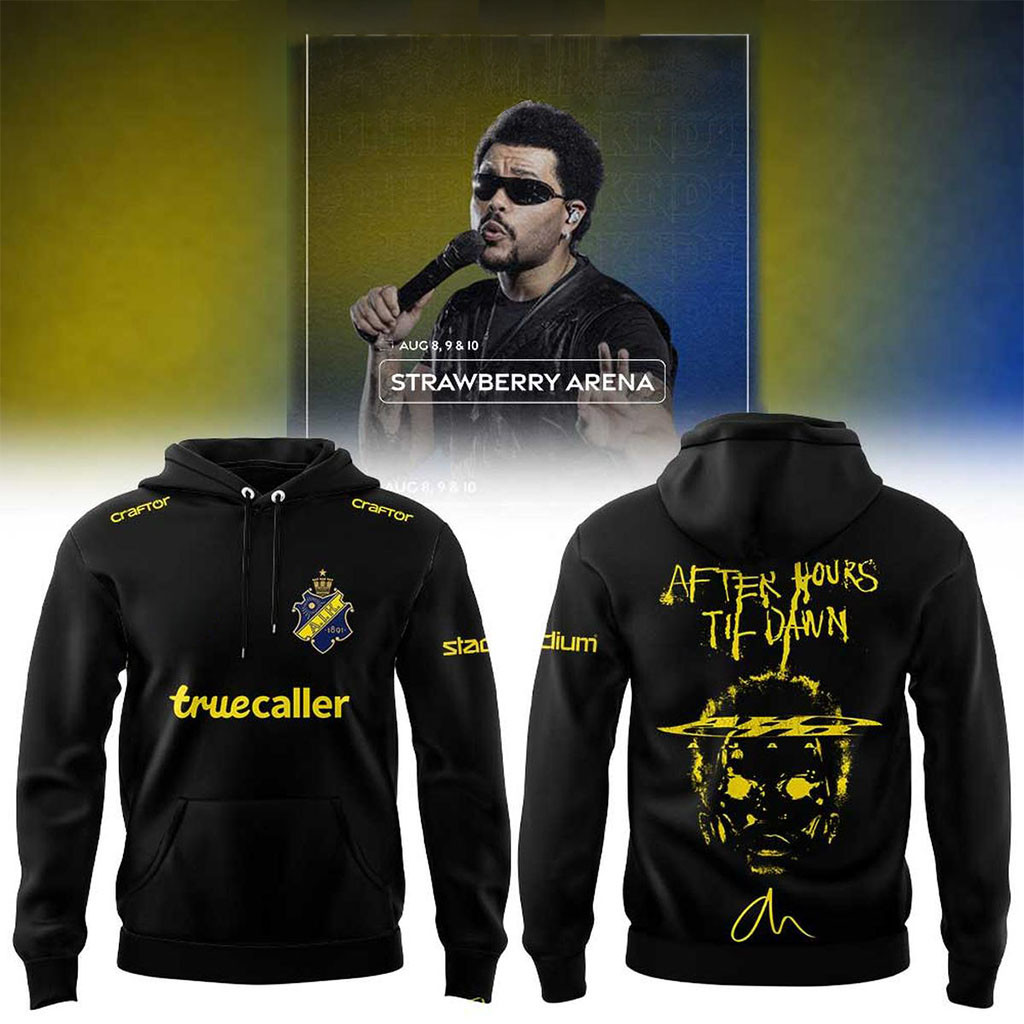The Weeknd After Hours Til Dawn Tour 2026 x AIK Fotboll Hoodie The Weeknd Merch Fans Gifts The Weeknd After Hours Til Dawn Tour 2026 x AIK Fotboll Hoodie The Weeknd Merch Fans Gifts