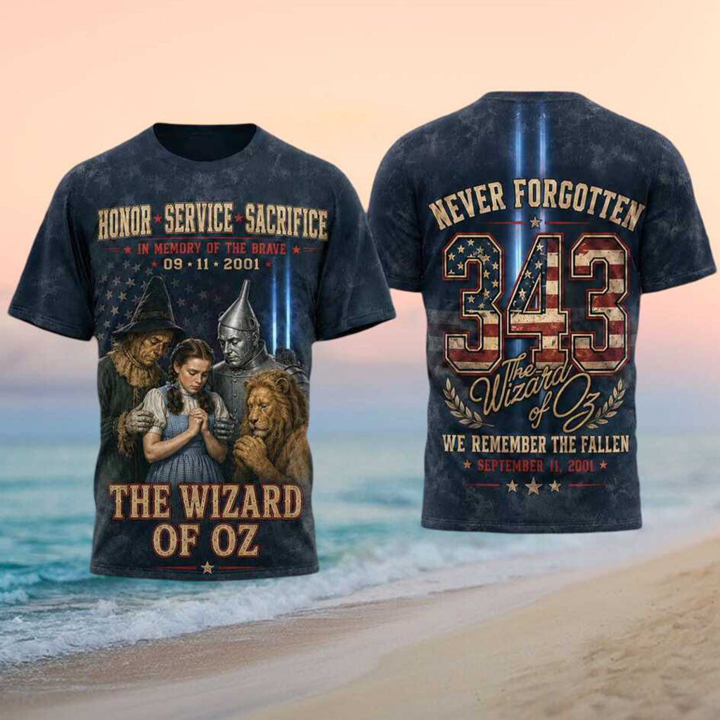 The Wizard of Oz Characters September 11 Never Forgotten Shirt 9 11 Outfits Gift For Fans - Kdjoy