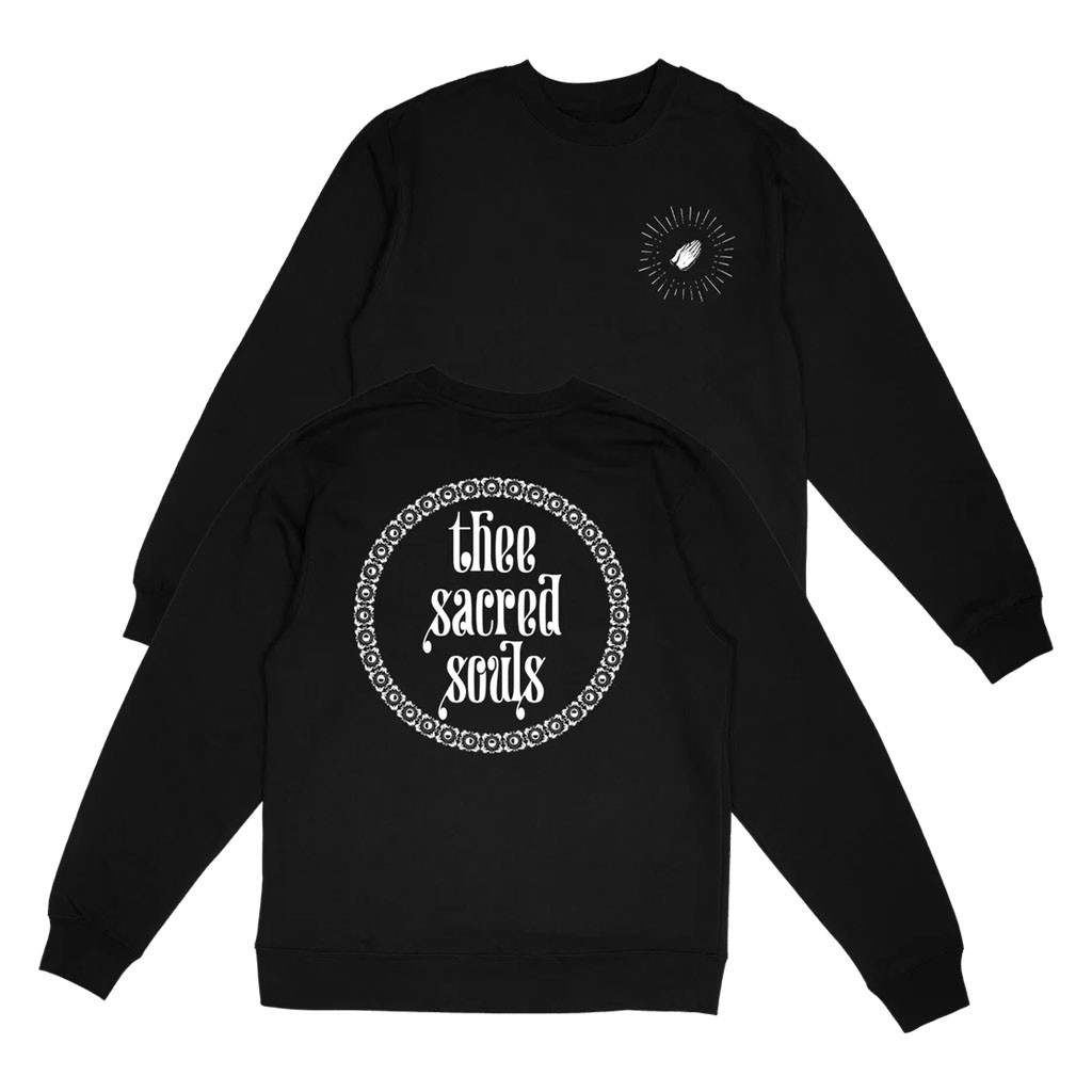 Thee Sacred Souls Merch 2026 Circle Logo Crewneck Sweatshirt Black Gift Ideas For Band Fans - Kdjoy
