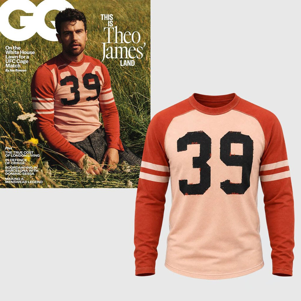 Theo James Number 39 Vintage Long Sleeve Shirt Theo James Merch Gift Ideas For Husband - Kdjoy
