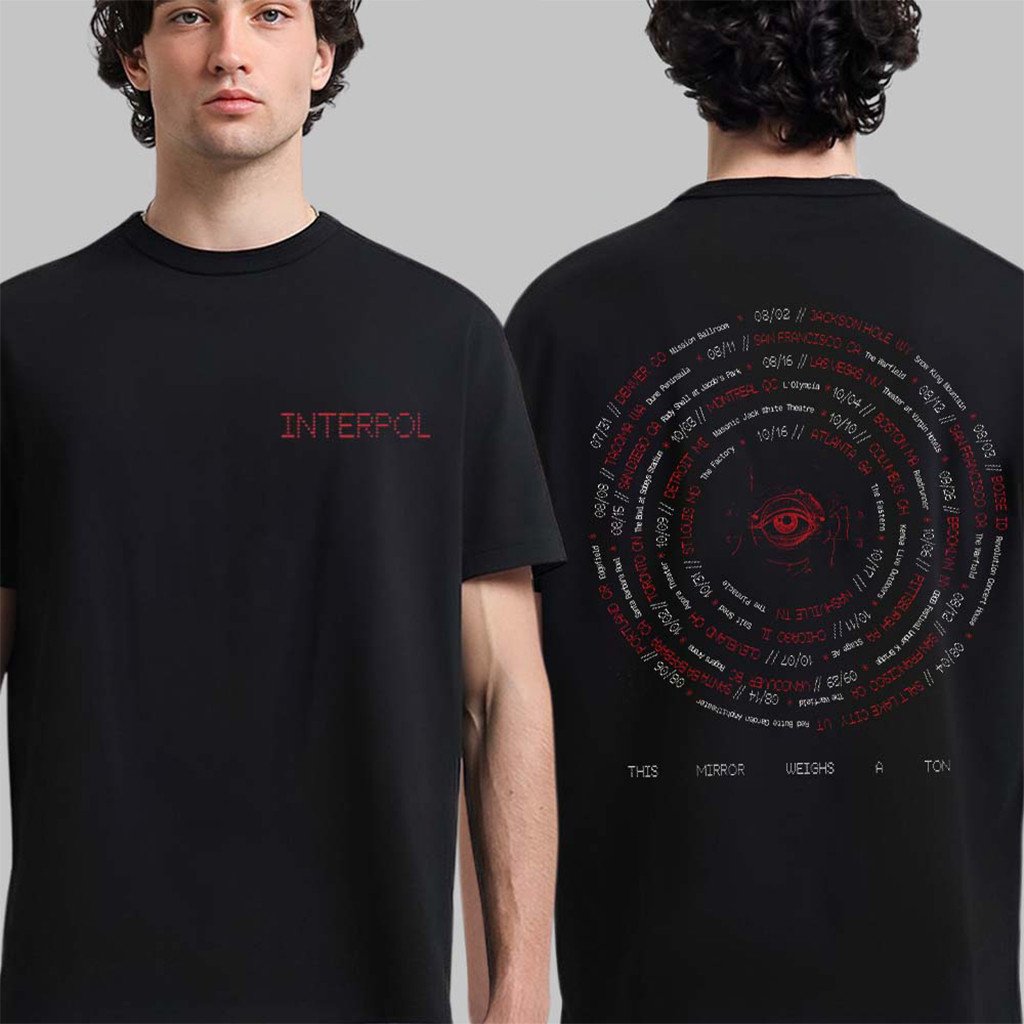 This Mirror Weighs A Ton 2026 Tour Eye Circle Dates T-Shirt Interpol Merch Gift For Rock Fans - Kdjoy This Mirror Weighs A Ton 2026 Tour Eye Circle Dates T-Shirt Interpol Merch Gift For Rock Fans - Kdjoy