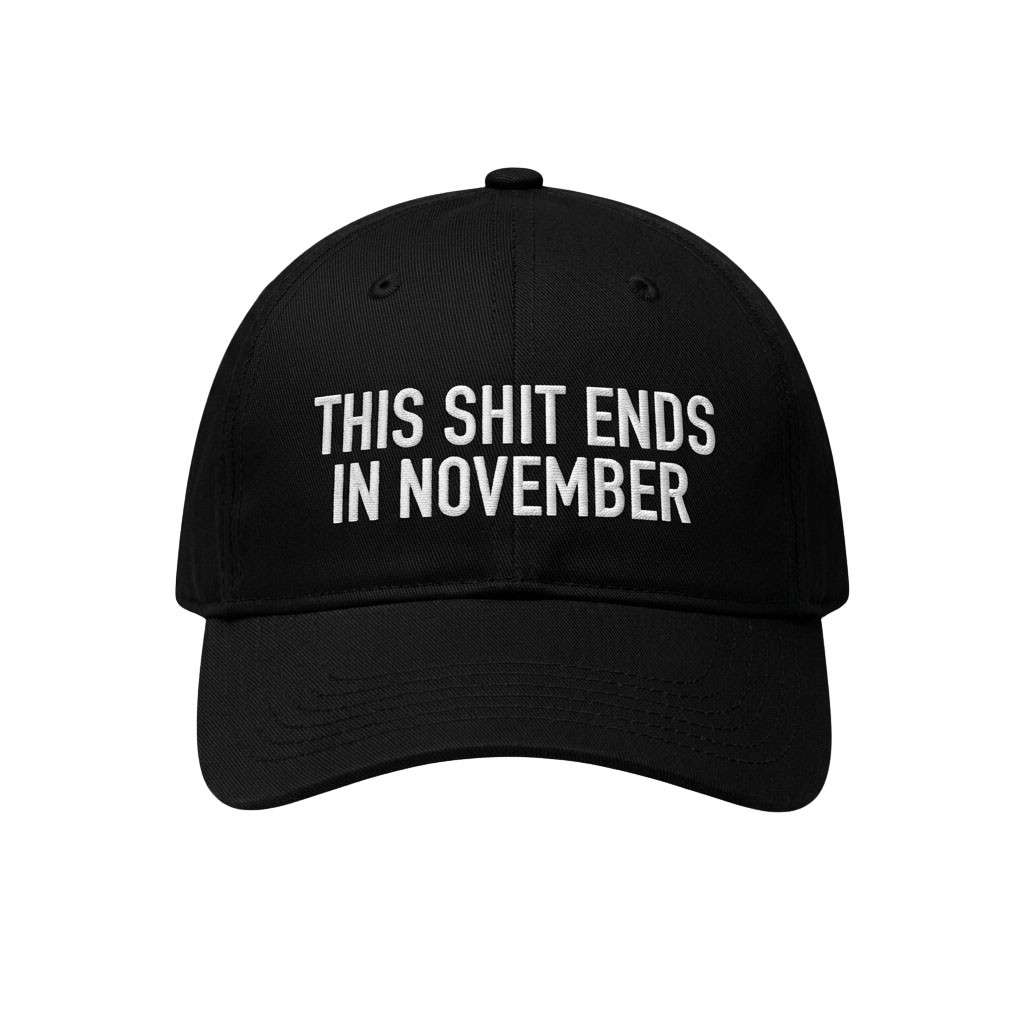 This Sht Ends In November Hat Embroidered Birthday Present For Husband - Kdjoy