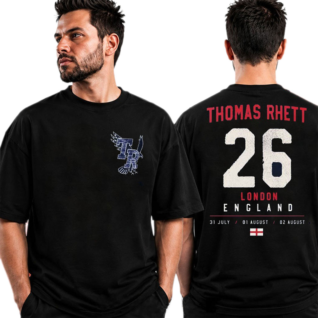 Thomas Rhett London UK T-Shirt Thomas Rhett Tour Merch 2026 Gift For Country Fans - Kdjoy