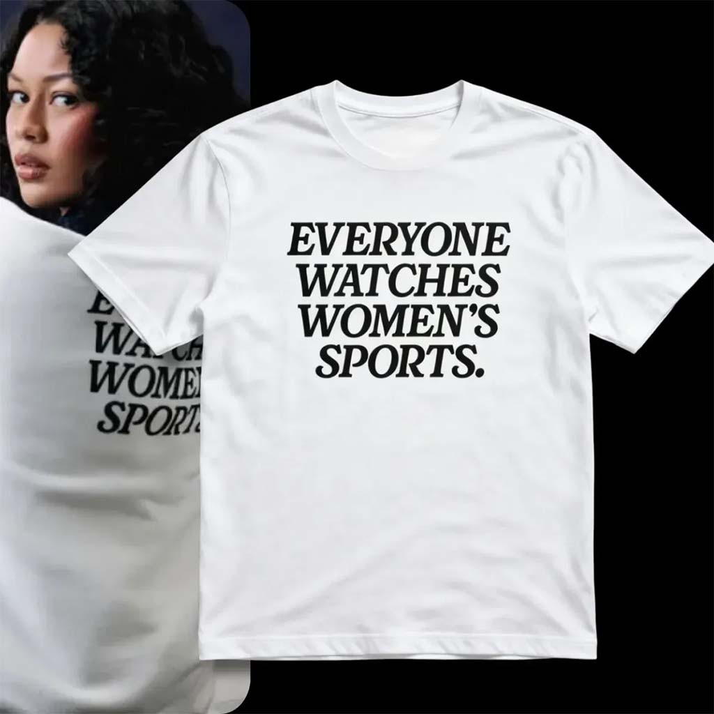 Togethxr Everyone Watches Womens Sports T-Shirt White Unique Gift For Sports Lovers - Kdjoy