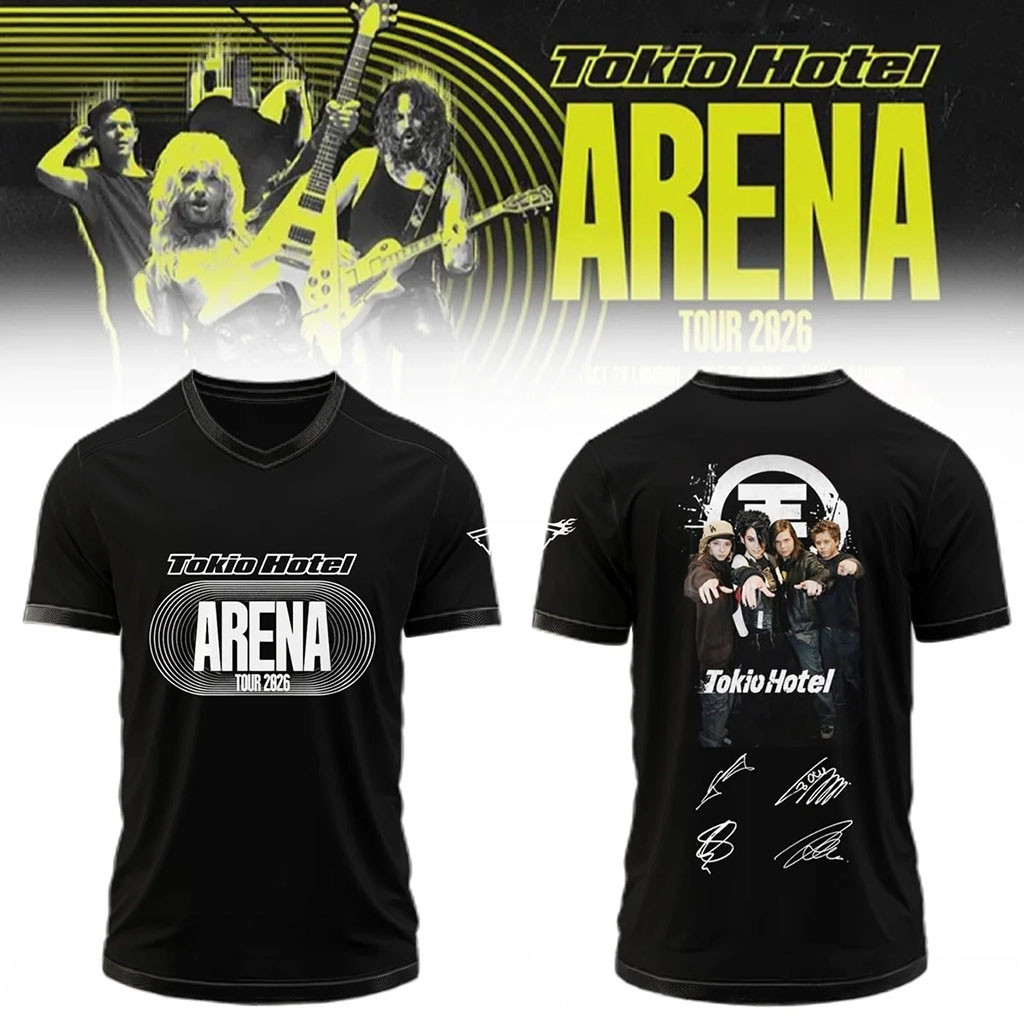 Tokio Hotel Arena Tour 2026 Signature Jersey Tokio Hotel Merch Gifts For Music Fans - Kdjoy