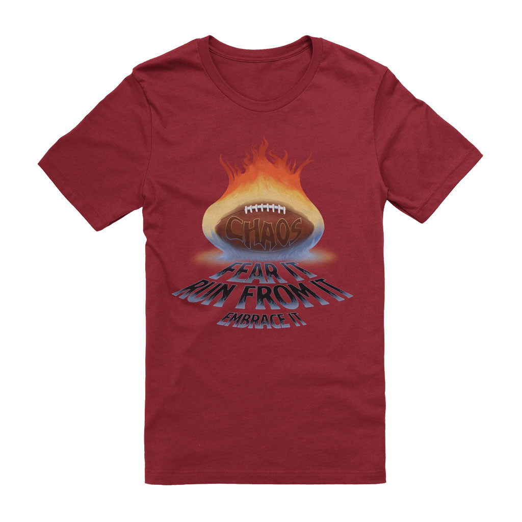 Tom Grossi Merch 2026 Chaos T-Shirt Fear It Run From It Embrace It Shirt Football Fan Gifts - Kdjoy
