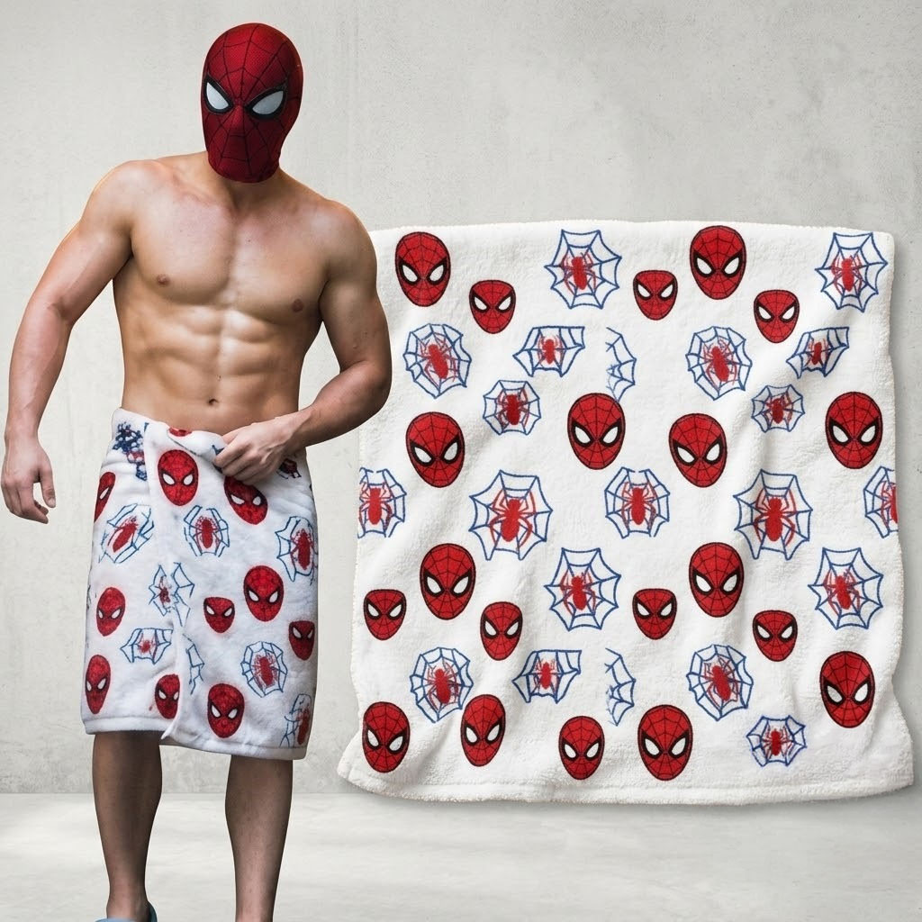 Tom Holland Peter Parker Spider-Man Brand New Day 2026 Beach Towel Spider-Man Merch Fan Gifts - Kdjoy Tom Holland Peter Parker Spider-Man Brand New Day 2026 Beach Towel Spider-Man Merch Fan Gifts - Kdjoy