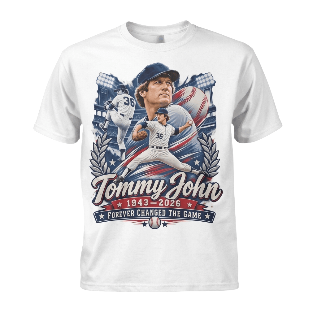 Tommy John 1943 2026 Forever Changed The Game Shirt #36 Tommy John Merch Baseball Fan Gifts - Kdjoy