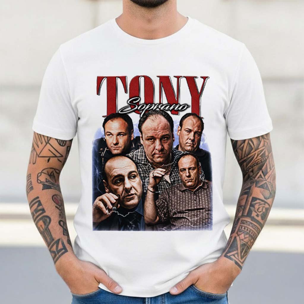 Tony Soprano James Gandolfini The Sopranos Movie T-Shirt Present For Husband - Kdjoy Tony Soprano James Gandolfini The Sopranos Movie T-Shirt Present For Husband - Kdjoy