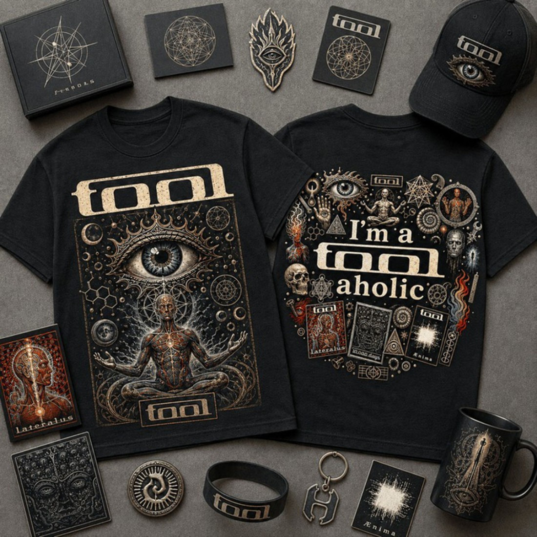 TOOL Merch I'm a Toolaholic Sacred Eye Vintage Shirt Gifts For Music Fans - Kdjoy