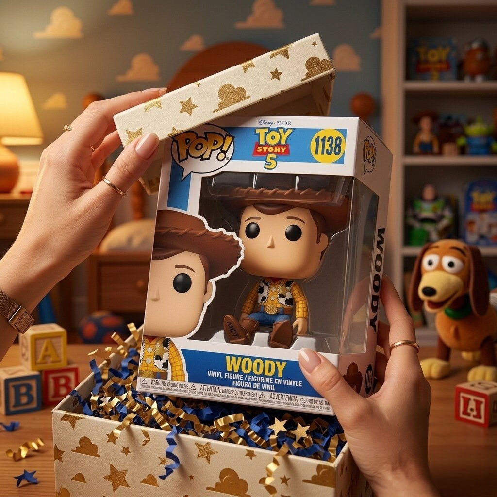 Toy Story 5 Sheriff Woody Classic Cowboy Salute Pose Funko Pop Toy Story Merch Gift For Son - Kdjoy