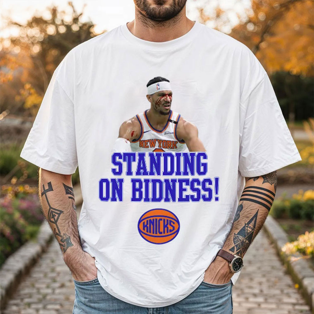 Tracy Morgan Wearing Josh Hart Standing On Bidness T-Shirt Gift For Basketball Fans - Kdjoy