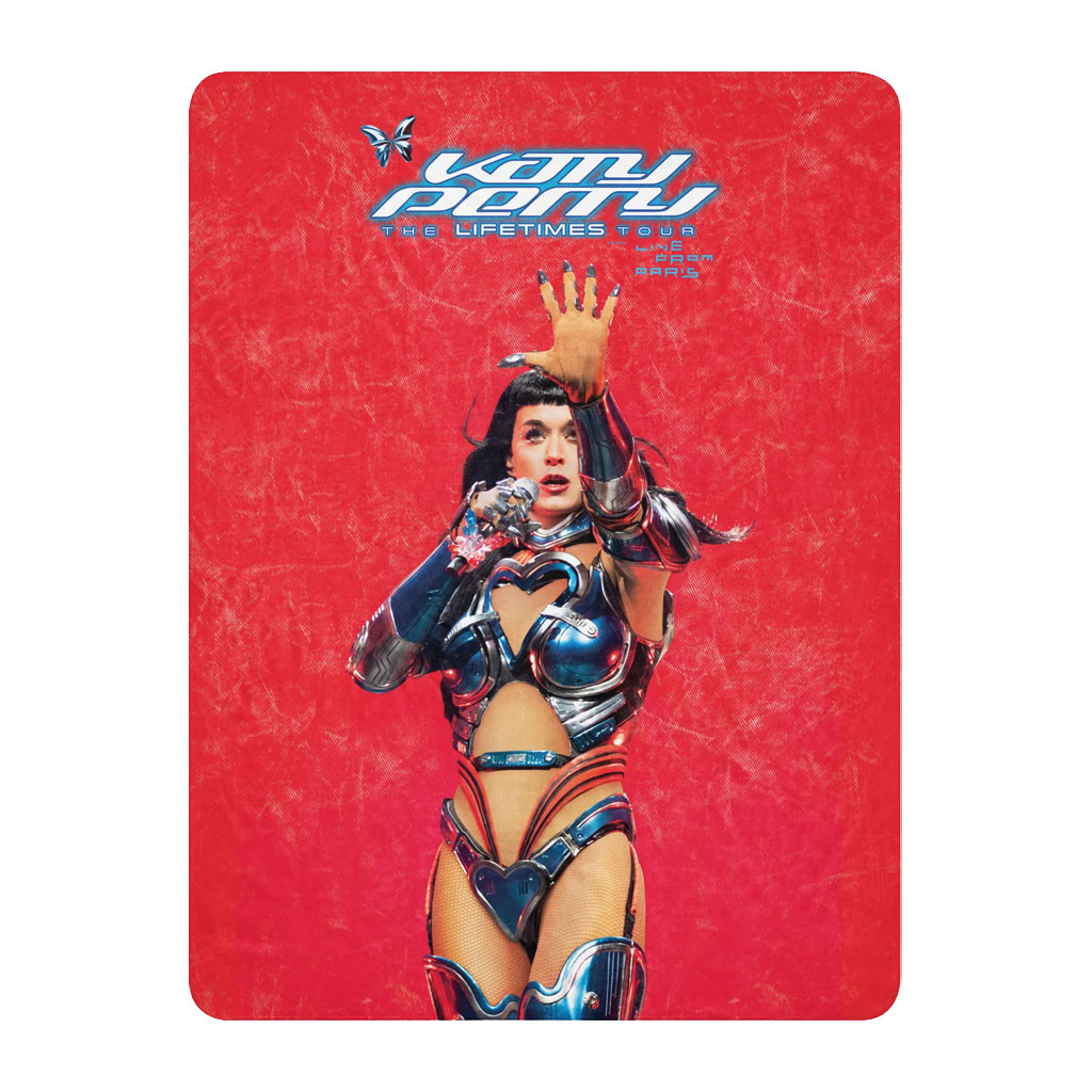Trafalgar Releasing Merch 2026 Katy Perry The Lifetimes Tour Live From Paris Blanket Fan Gifts - Kdjoy