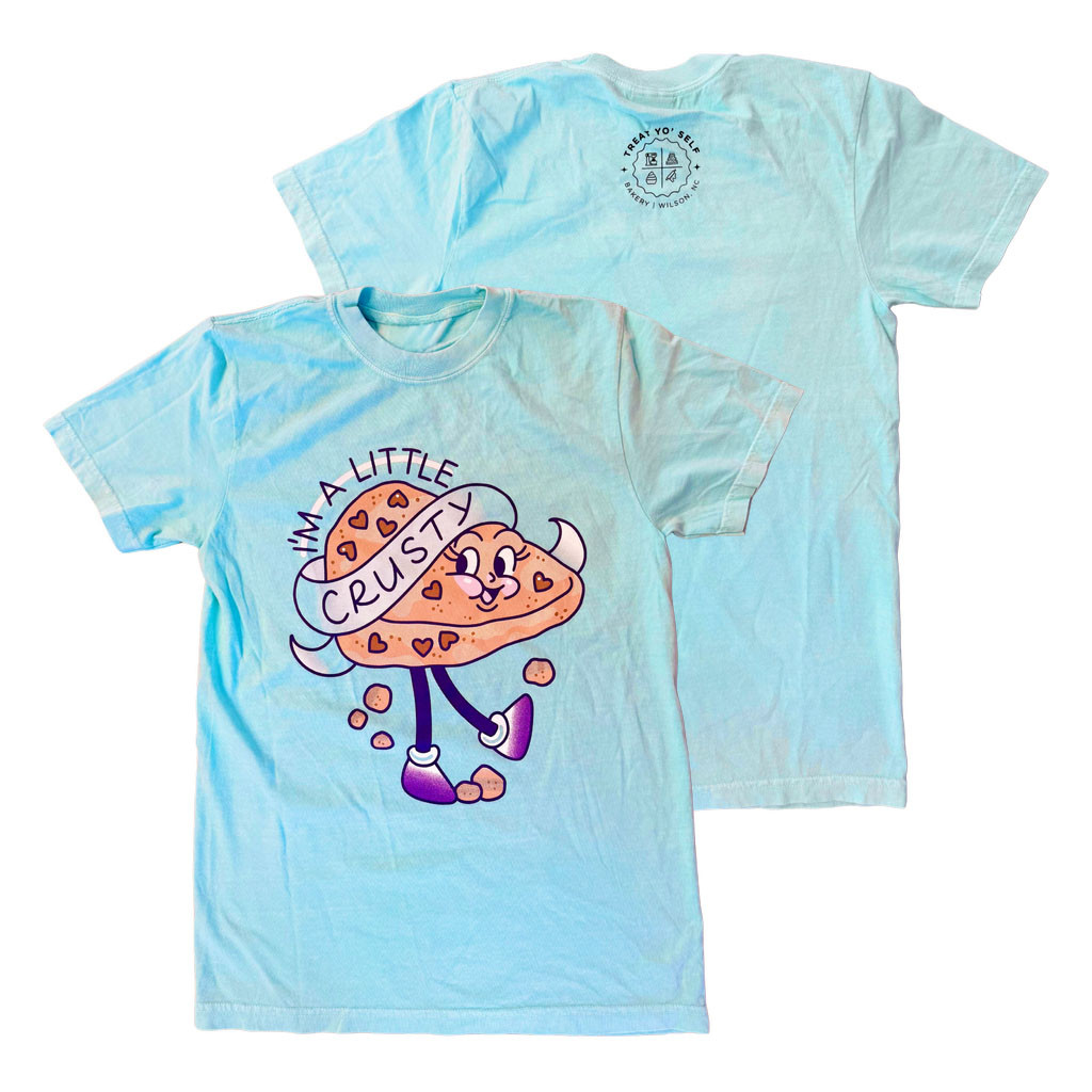 TrashyQweenz Merch 2026 I'm A Little Crusty T-Shirt Cute Bakery Cartoon Shirt Funny Gifts - Kdjoy