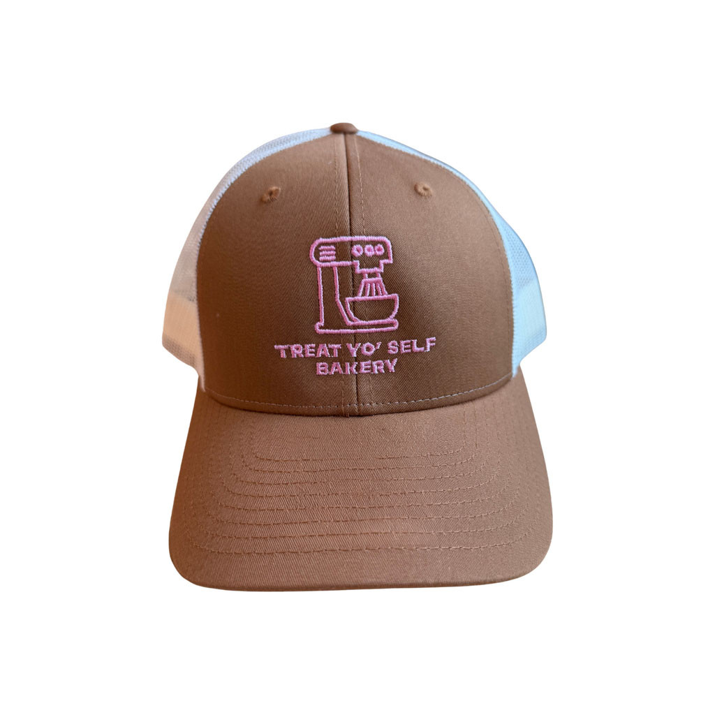 TrashyQweenz Merch 2026 Stand Mixer Embroidered Treat Yo' Self Bakery Trucker Hat Best Gifts - Kdjoy